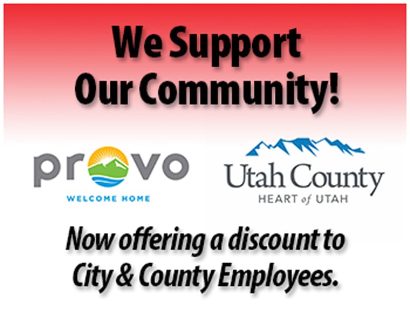 Coupon04-20180925 Discount for all provo city and Utah county employees - Coupon must be presented at time of estimate
