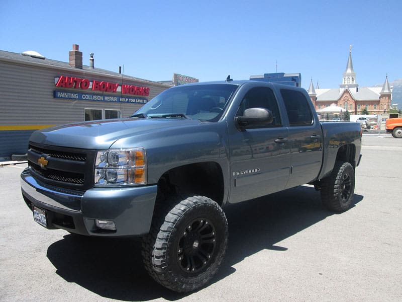 Truck with a new paint job from Auto Body Works & Collision Repair